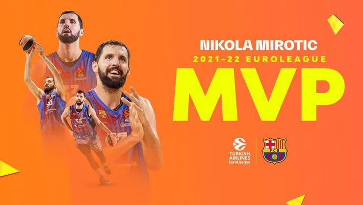 EuroLeague'de sezonun MVP'si Nikola Mirotic