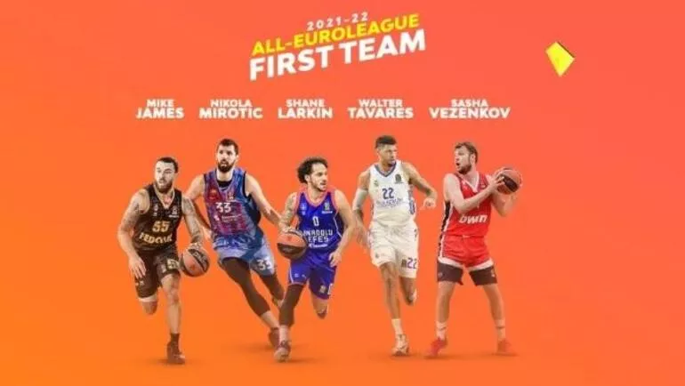 Euroleague'de yılın en iyi 5'i seçildi