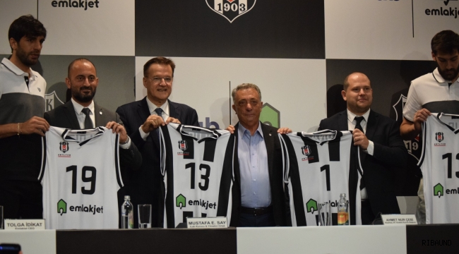 Beşiktaş'ın yeni isim sponsoru Emlakjet 