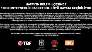 Hatay'ın Belen ilçesi ''basketbol köyü'' oluyor