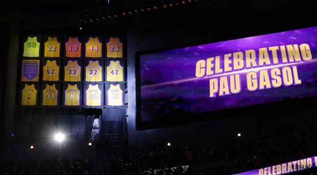 Pau Gasol'ün forması emekli edildi 