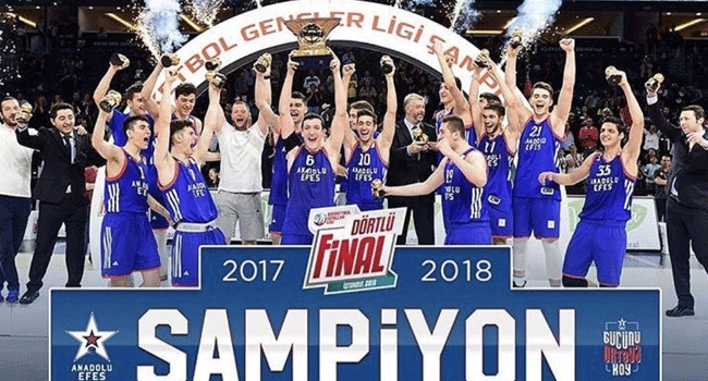 Gençler Ligi'nde Anadolu Efes şampiyon oldu