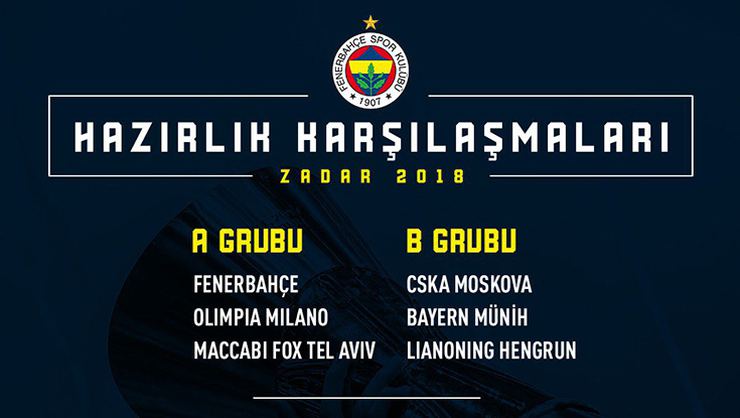Zadar Turnuvası'nda program belli oldu
