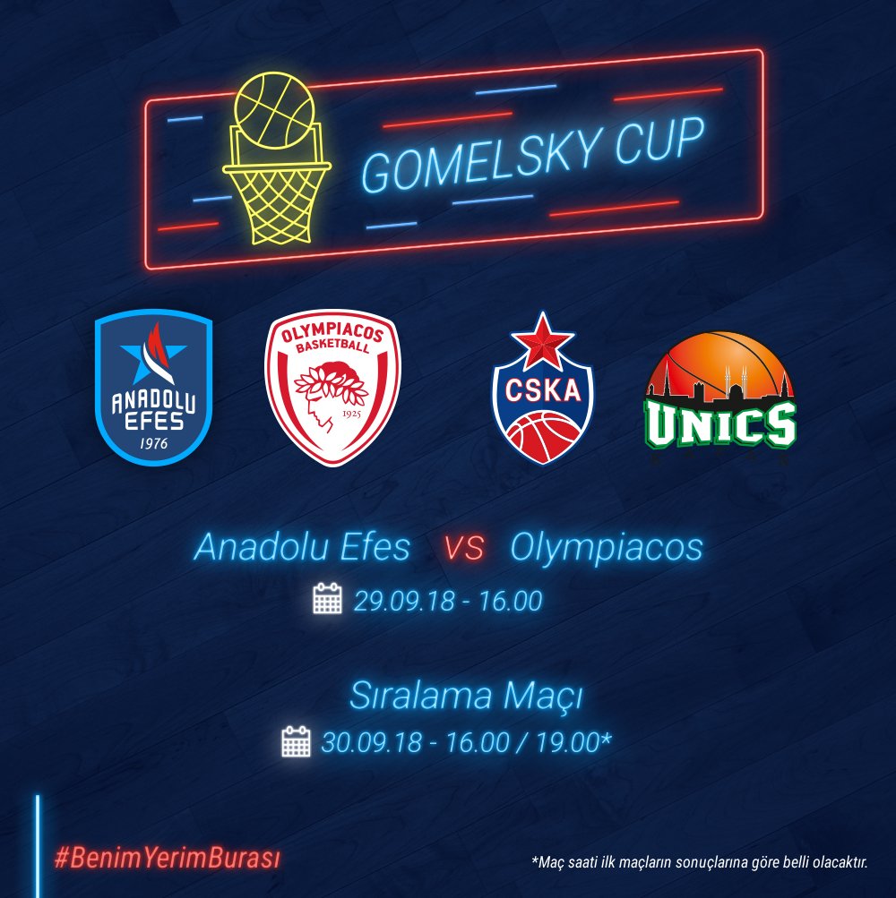 Anadolu Efes'in de yer alacağı Gomelsky Cup başlıyor