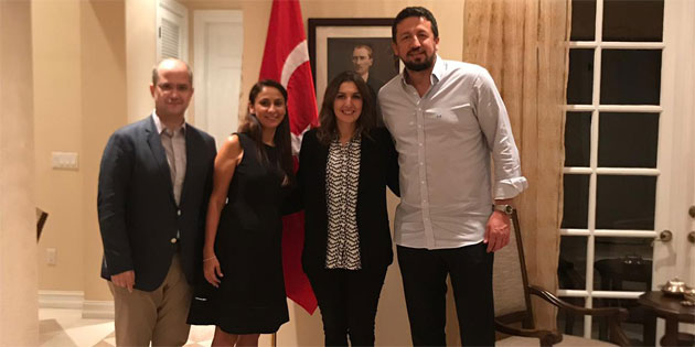 Hidayet Türkoğlu'ndan Miami Başkonsolosu'na ziyaret